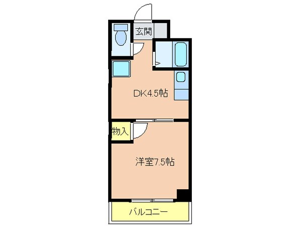 サンパレス北浦の物件間取画像